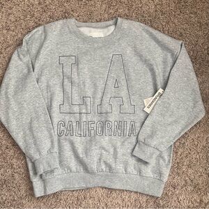 LA CALIFORNIA Sweatshirt With Rhinestones Size: XL (16-18)